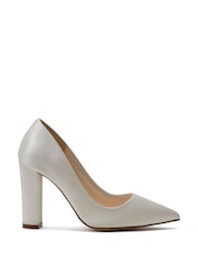 Rainbow Club Natural Remi Wide Fit Ivory Wedding Satin Shoes - Image 2 of 5