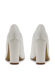 Rainbow Club Natural Remi Wide Fit Ivory Wedding Satin Shoes - Image 4 of 5
