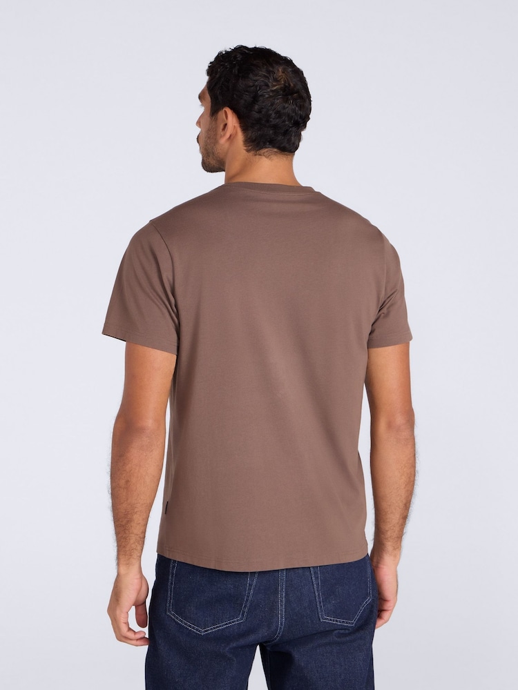 Animal Brown Classico Mens 100% Cotton T-Shirt - Image 2 of 4 Animal Brown Classico Mens 100% Cotton T-Shirt - Image 2 of 4