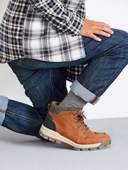 Tan Brown Thermal Thinsulate Lined Walking Boots - Image 1 of 8