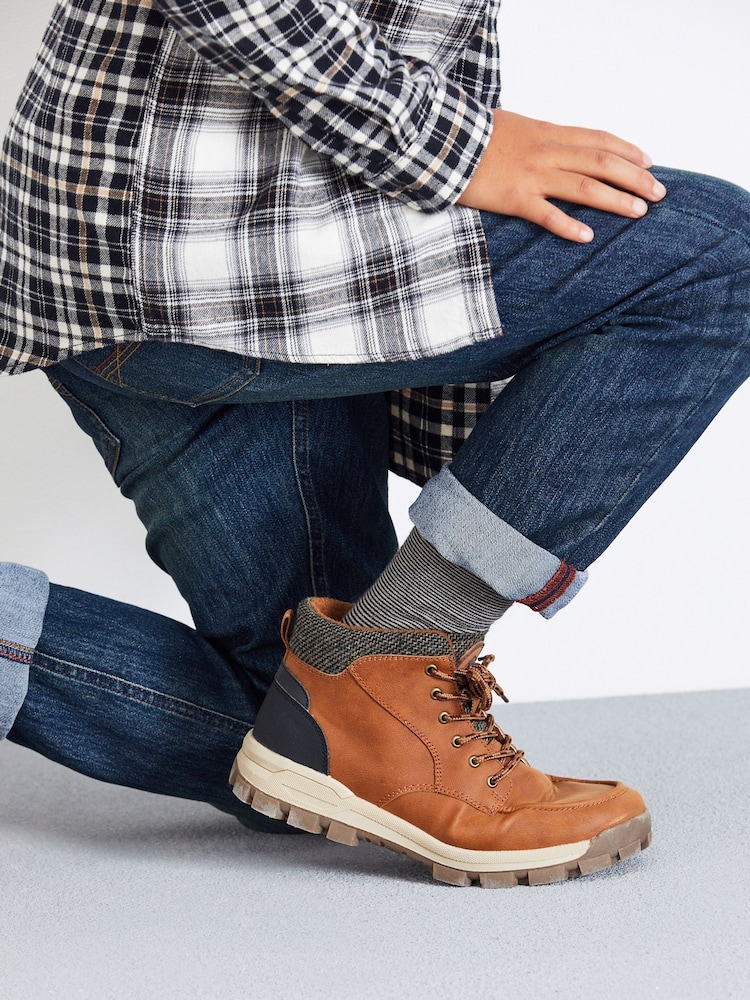 Tan Brown Thermal Thinsulate Lined Walking Boots - Image 1 of 8