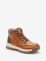 Tan Brown Thermal Thinsulate Lined Walking Boots - Image 5 of 8