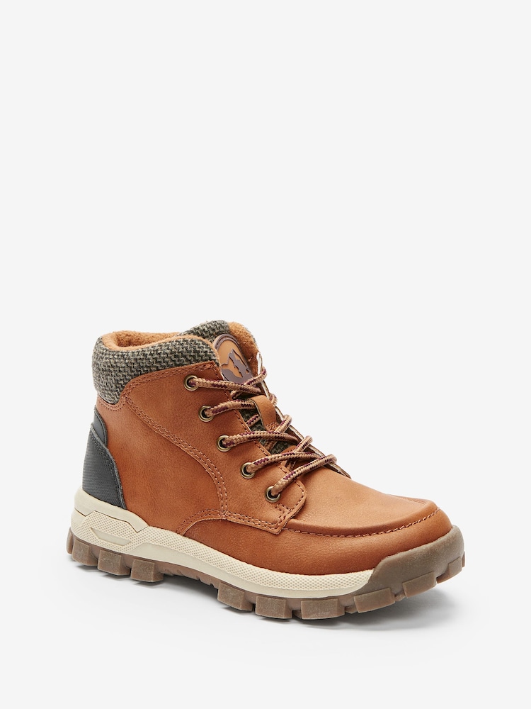 Tan Brown Thermal Thinsulate Lined Walking Boots - Image 5 of 8