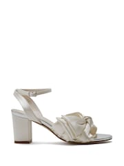 Rainbow Club Natural Arabella Ivory Wedding Satin Sandals - Image 4 of 7
