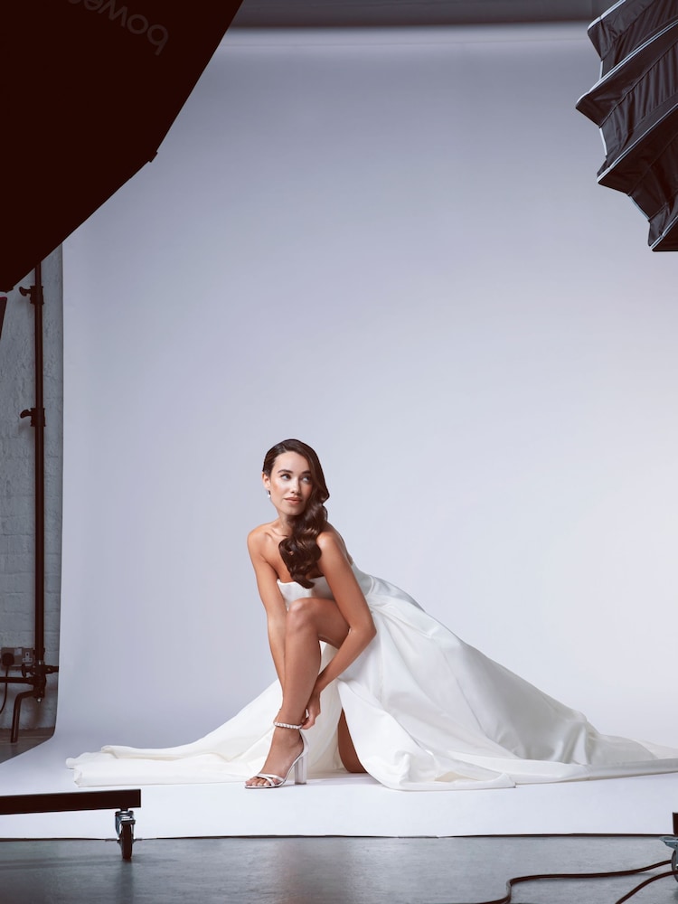 Rainbow Club Natural Lena Ivory Wedding Satin Shoes - Image 2 of 7