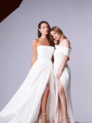 Rainbow Club Natural Lena Ivory Wedding Satin Shoes - Image 3 of 7