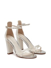 Rainbow Club Natural Lena Ivory Wedding Satin Shoes - Image 5 of 7