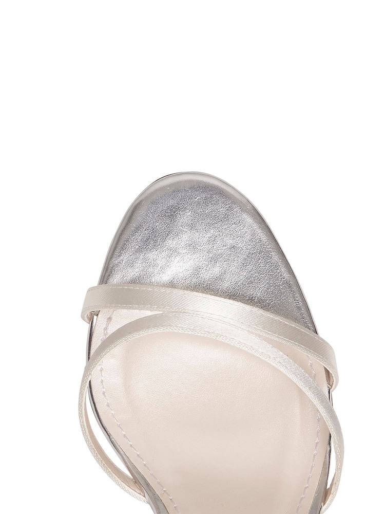 Rainbow Club Natural Lena Ivory Wedding Satin Shoes - Image 7 of 7