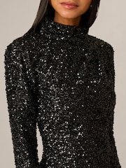 Adrianna Papell Sequin Open Back Mini Dress - Imagen 5 de 6