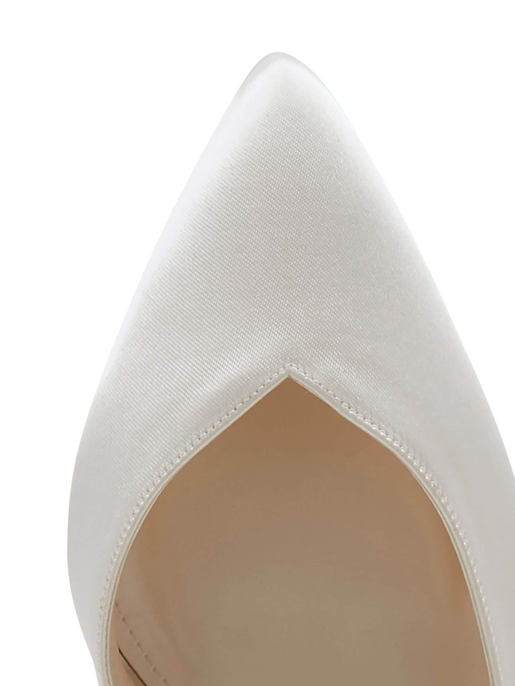 Buy Rainbow Club Natural Bella Wide Fit Ivory Wedding Satin Shoes from the Next UK online shop