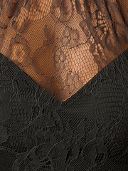 Adrianna Papell Black Combo Satin Ankle Dress - Image 3 of 6