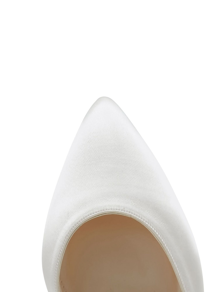Rainbow Club Natural Elari Ivory Wedding Satin Shoes - Image 6 of 6