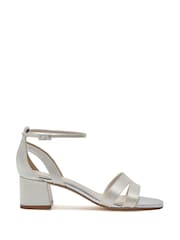 Rainbow Club Natural Zara Ivory Wedding Satin Sandals - Image 3 of 6
