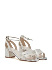 Rainbow Club Natural Zara Ivory Wedding Satin Sandals - Image 5 of 6