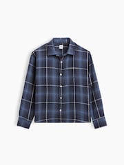 Gap Navy/Blue Relaxed Flannel Shirt (4-13yrs) - Image 4 of 5