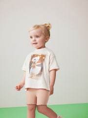 Pink Mouse 100% Cotton Short Sleeve Top and Cycle Shorts Set (3mths-7yrs) - Image 1 of 6