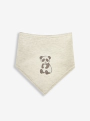 JoJo Maman Bébé Natural 3-Pack Bear Dribble Bibs - Image 2 of 4