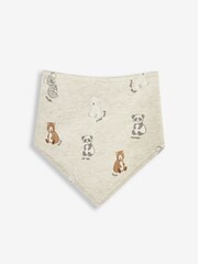 JoJo Maman Bébé Natural 3-Pack Bear Dribble Bibs - Image 3 of 4