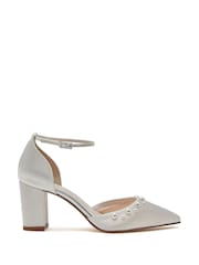 Rainbow Club Natural Hannah Ivory Wedding Satin Shoes - Image 4 of 7