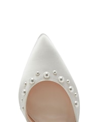Rainbow Club Natural Hannah Ivory Wedding Satin Shoes - Image 7 of 7
