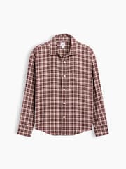 Gap Burgundy Check Relaxed Flannel Shirt (4-13yrs) - Image 4 of 5