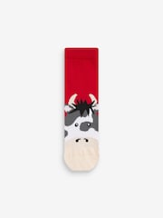 Farm Animals Print Cotton Rich Socks 5 Pack - Image 4 of 6