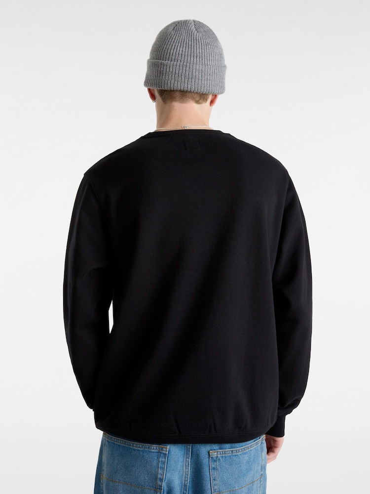 Vans Mens Classic 100% Cotton Black Sweatshirt - Image 2 of 7