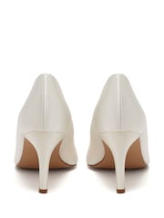 Rainbow Club Natural Morgan II Ivory Wedding Satin Court Shoes - Image 5 of 6