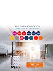 Flight Knight 45x36x20cm EasyJet Underseat Anti-Crack Cabin Carry On Hand Luggage Suitcase - Image 6 of 7