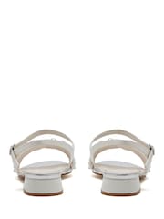 Rainbow Club Natural Kendall Ivory Wedding Satin Sandals - Image 3 of 5