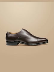Charles Tyrwhitt Dark Brown Leather Oxford Shoes - Image 1 of 5