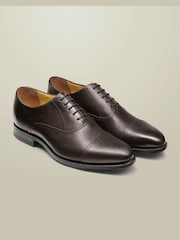 Charles Tyrwhitt Dark Brown Leather Oxford Shoes - Image 3 of 5