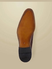 Charles Tyrwhitt Dark Brown Leather Oxford Shoes - Image 4 of 5