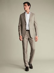 Charles Tyrwhitt Natural Slim Fit Natural Stretch Twill Suit Trousers - Image 3 of 4
