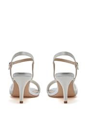 Rainbow Club Natural Dakota Ivory Satin Sandals - Image 4 of 6
