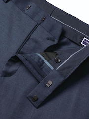 Charles Tyrwhitt Blue Slim Fit Natural Stretch Twill Suit Trousers - Image 4 of 4