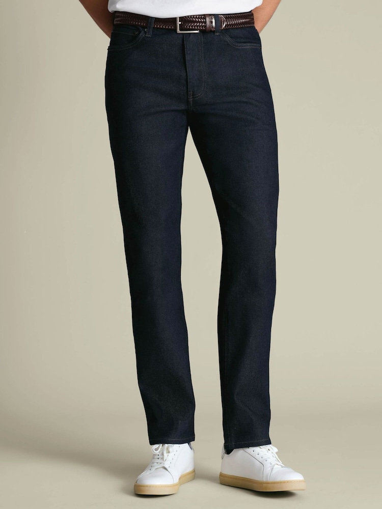 Charles Tyrwhitt Indigo Blue Slim Fit Denim Jeans - Image 1 of 6 Charles Tyrwhitt Indigo Blue Slim Fit Denim Jeans - Image 1 of 6