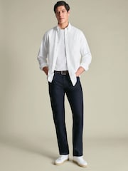 Charles Tyrwhitt Indigo Blue Slim Fit Denim Jeans - Image 3 of 6
