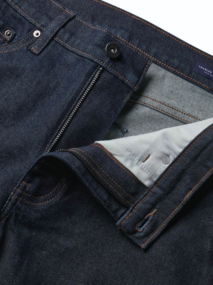 Charles Tyrwhitt Indigo Blue Slim Fit Denim Jeans - Image 6 of 6 Charles Tyrwhitt Indigo Blue Slim Fit Denim Jeans - Image 6 of 6