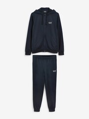 Темно-синий - Emporio Armani EA7 Core ID 100% Cotton Tracksuit - Изображение 5 из 5
