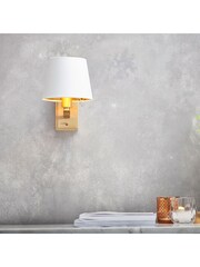 Gallery Home Brushed Gold Harry 205mm Wall Light - Image 2 of 7