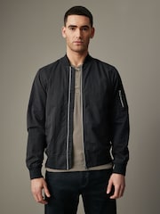 Black EDIT Bomber Jacket - Image 1 of 12