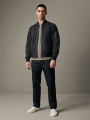 Black EDIT Bomber Jacket - Image 4 of 12