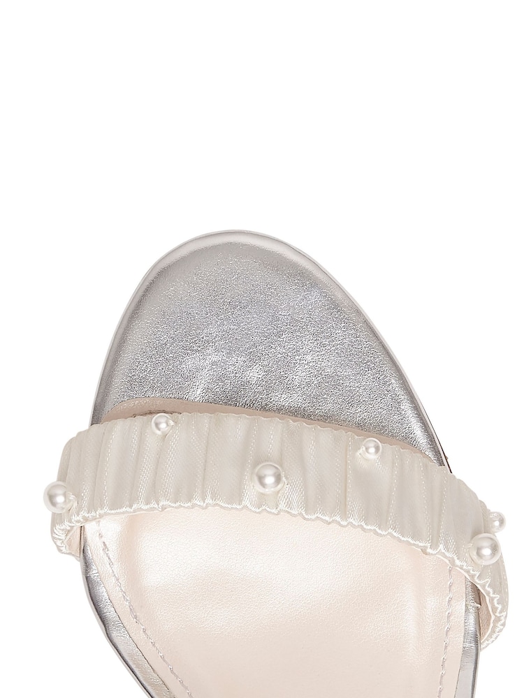 Rainbow Club Natural Florence Ivory Wedding Satin Shoes - Image 6 of 6