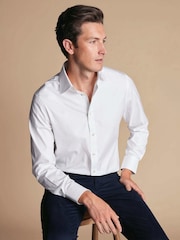 Charles Tyrwhitt Luxury Twill Extra Slim Fit Shirt - Obrázek 6 z 10