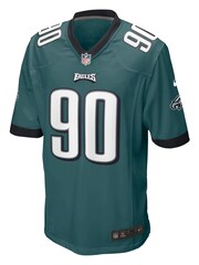 Nike Green NFL Philadelphia Eagles Home Game Jersey - Jordan Davis - Image 2 of 3