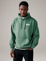 Vans Mens Green Posted Loose 100% Cotton Hoodie - Image 1 of 10