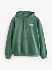 Vans Mens Green Posted Loose 100% Cotton Hoodie - Image 10 of 10