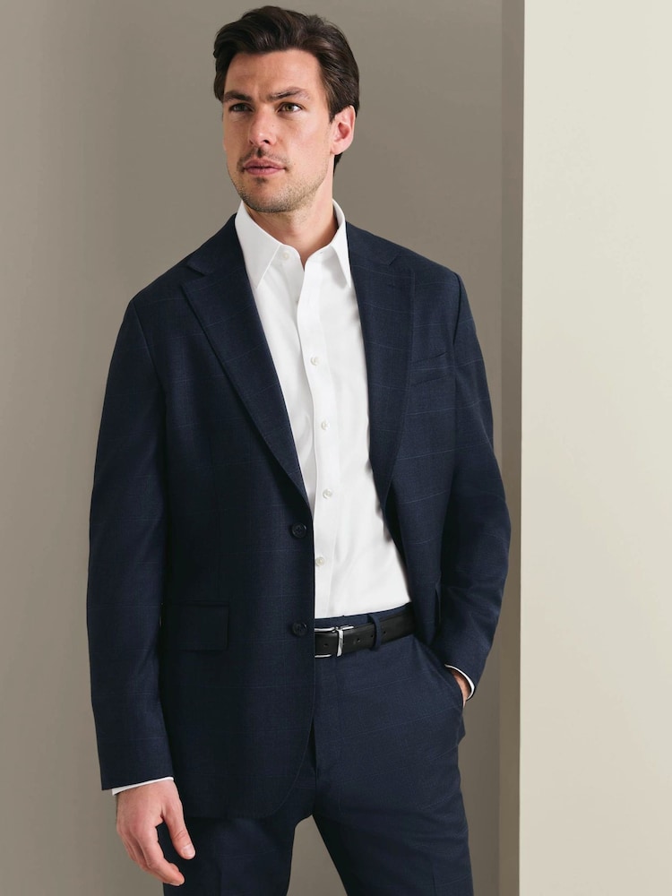 Charles Tyrwhitt Windowpane Check Slim Fit Jacket - Imaginea 1 din 8 Charles Tyrwhitt Windowpane Check Slim Fit Jacket - Imaginea 1 din 8