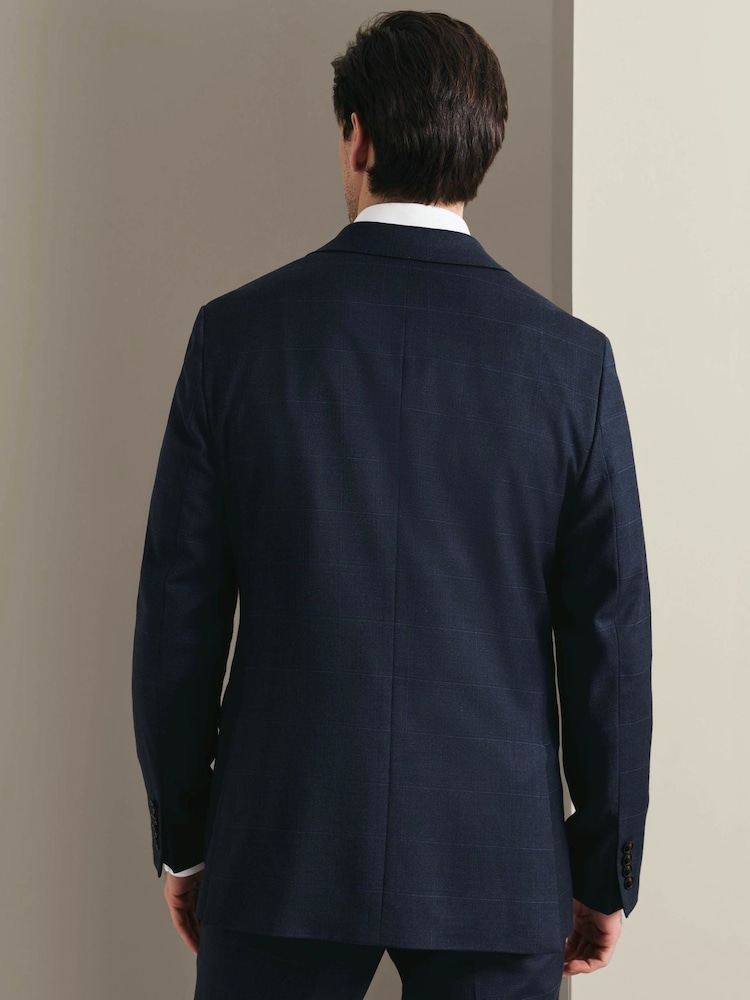 Charles Tyrwhitt Windowpane Check Slim Fit Jacket - Imaginea 2 din 8 Charles Tyrwhitt Windowpane Check Slim Fit Jacket - Imaginea 2 din 8